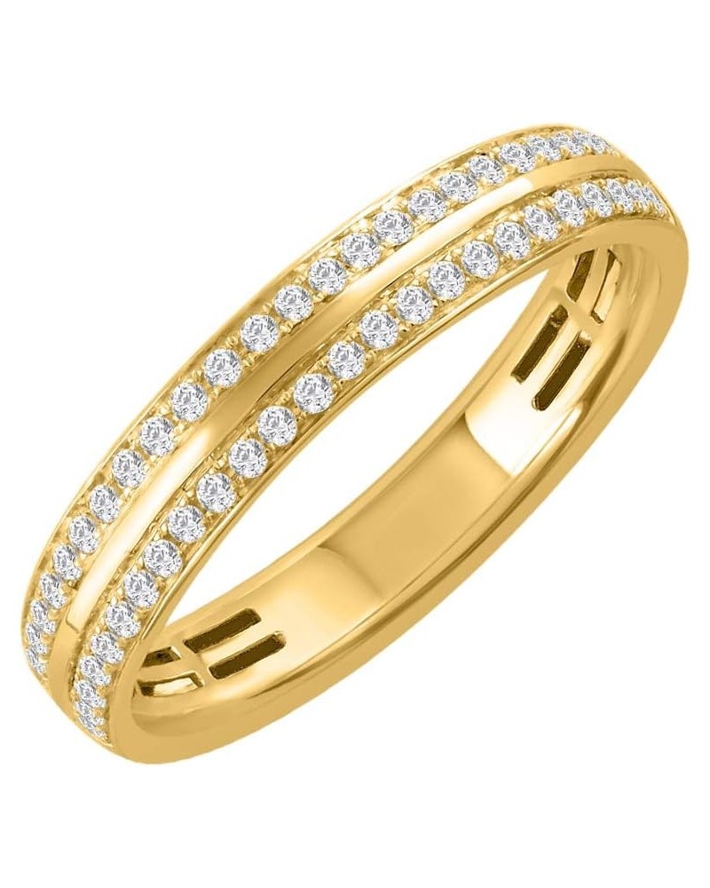 1/4 Carat Diamond Wedding Band Ring in 10K Gold Yellow Gold $145.20 Rings