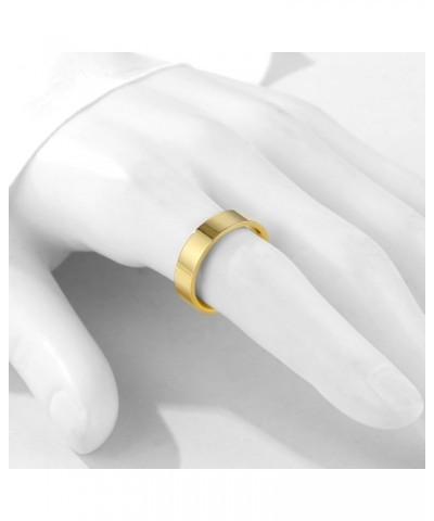 Ladies Stainless Steel Ring Love Friendship Ring Golden High Polish Stainless Steel Ring Wedding Jewelry Birthday Gift, 5-10 ...