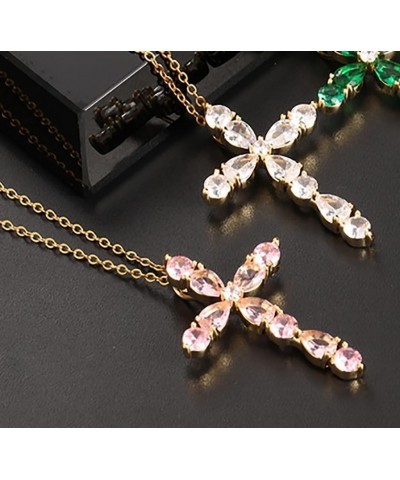 Cross Necklace for Women Men Gold Silver Cross Necklaces for Women Trendy Dainty Gold Necklace Sterling Silver Necklace Rhine...