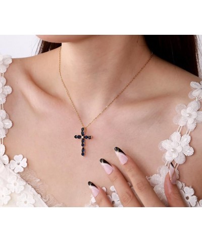 Cross Necklace for Women Men Gold Silver Cross Necklaces for Women Trendy Dainty Gold Necklace Sterling Silver Necklace Rhine...