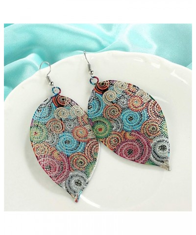 Drop Earrings Hollow Leaf Print Earrings Vintage Ethnic Style Dangle Earrings for Women Girls Gift $5.93 Earrings