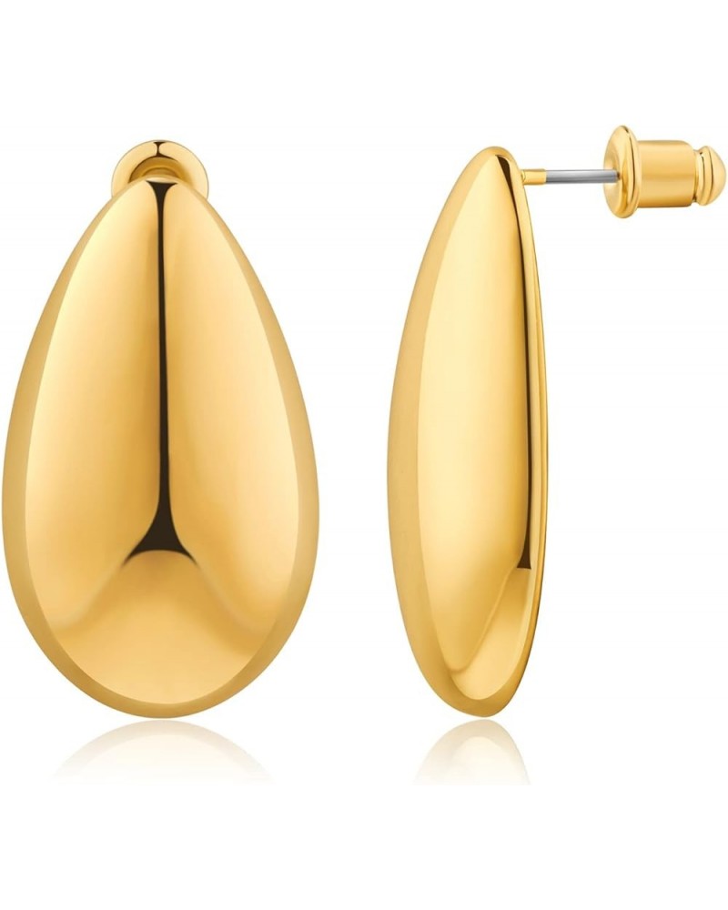 Gold Drop Earrings for Women Waterdrop Gold Earrings Fashion Jewelry Gift Flat Waterdrop $9.71 Earrings