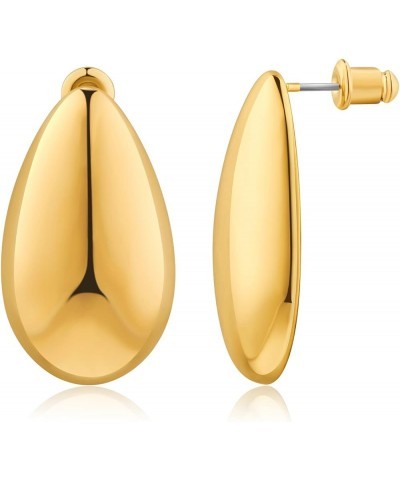 Gold Drop Earrings for Women Waterdrop Gold Earrings Fashion Jewelry Gift Flat Waterdrop $9.71 Earrings