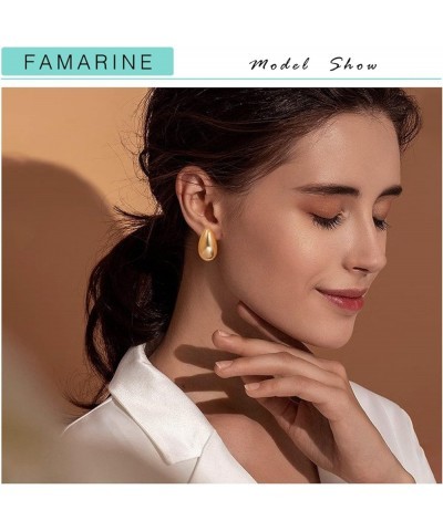 Gold Drop Earrings for Women Waterdrop Gold Earrings Fashion Jewelry Gift Flat Waterdrop $9.71 Earrings