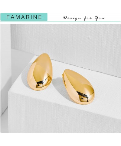 Gold Drop Earrings for Women Waterdrop Gold Earrings Fashion Jewelry Gift Flat Waterdrop $9.71 Earrings