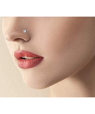 Nose Rings Studs L Nose Rings Screw Nose Rings Nose Bone Studs for Women 18g 20g 22g 14K Gold Plated 21pcs 20g L $10.19 Body ...