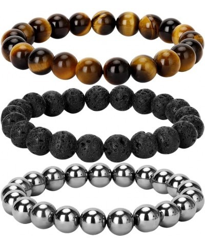 Christmas Gifts For Natural Tiger Eye Bracelet,8MM Beads Bracelet,Braided Gift Bracelet & Stretch Gift Bracelet Yellow Tiger ...