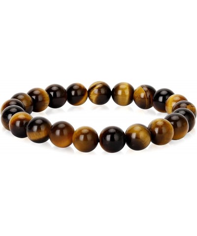 Christmas Gifts For Natural Tiger Eye Bracelet,8MM Beads Bracelet,Braided Gift Bracelet & Stretch Gift Bracelet Yellow Tiger ...