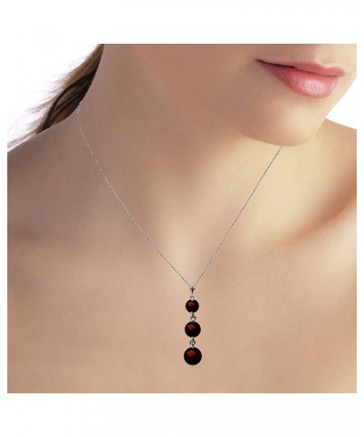 14K Yellow, White, Rose Gold Natural Garnet Drop Pendant Necklace White Gold 18.0 Inches $102.22 Necklaces