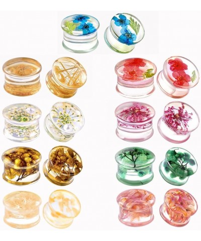 Acrylic Ear Gauges Color Ear Plugs Stretching Kit Tunnels Expander Mix Set Gift 0g(8mm) Style 4 $16.06 Body Jewelry