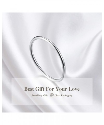 ✦Mothers Day Gifts Thin Rings Thumb Rings For Women Size 2-11 925 Sterling Silver 14K Gold Plated High Polish Minimalist Stac...