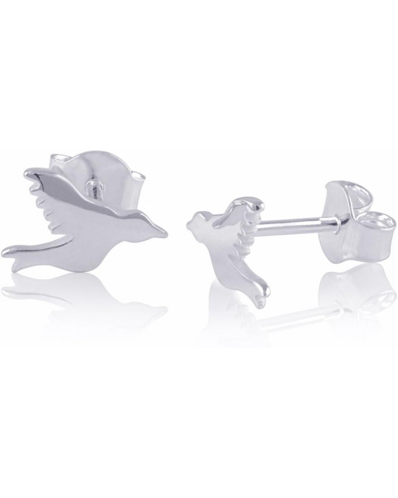 925 Sterling Silver Womens Dainty Holy Spirit Faith Dove Stud Earrings - Christian Gifts for Girls Teens Mom WIfe 0.35in $16....