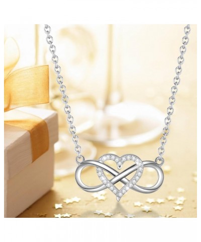 ???????? ????? ???????? for Women Girls Heart Pendant CZ Stone Necklace Anniversary Birthday Valentine's Day Gifts for Wife G...