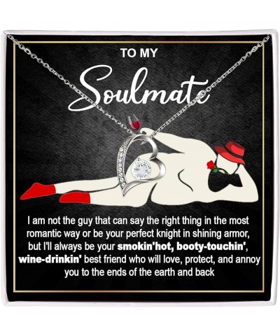 To My Soulmate Necklace For Women, Wife Necklace From Husband, Best Presents For Wife, Valentines Gifts For Wife, Funny Gifts...