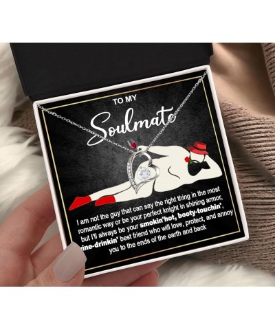 To My Soulmate Necklace For Women, Wife Necklace From Husband, Best Presents For Wife, Valentines Gifts For Wife, Funny Gifts...