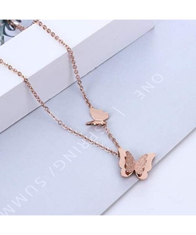 Sexy Rose Gold Butterfly Anklet Stainless Steel Adjustable Chain Foot Ankle Bracelets for Women Girls Friendship Beach Jewelr...