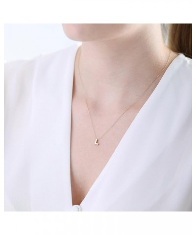 100% 14k Pure Gold Necklace - Non Tarnish Dainty Charm Personalized Initial Necklaces for Women, Teen Girls, Mom, Daughter, G...