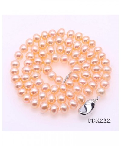 Necklace Set Classic AA Quality 6-7mm Round Pink Pearl Necklace Bracelet and Earrings Set necklace $22.05 Jewelry Sets