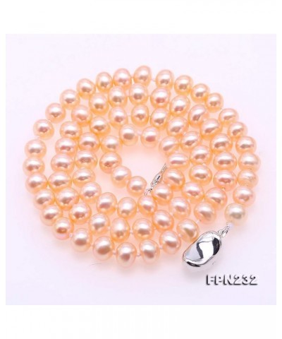 Necklace Set Classic AA Quality 6-7mm Round Pink Pearl Necklace Bracelet and Earrings Set necklace $22.05 Jewelry Sets