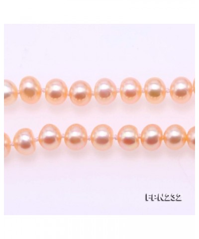 Necklace Set Classic AA Quality 6-7mm Round Pink Pearl Necklace Bracelet and Earrings Set necklace $22.05 Jewelry Sets