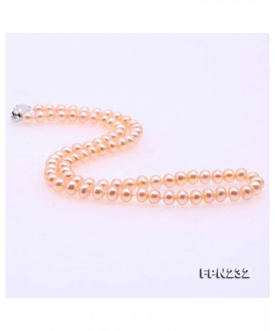 Necklace Set Classic AA Quality 6-7mm Round Pink Pearl Necklace Bracelet and Earrings Set necklace $22.05 Jewelry Sets