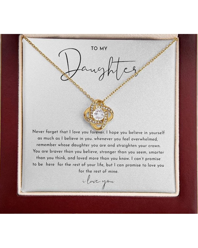 To My Daughter Necklace, Daughter Necklace From Dad, Daddy Daughter Necklace Happy Birthday Daughter Necklace… Yellow Chain L...