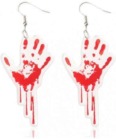 Blood Halloween Earrings for Women Girls Scary Halloween Party Decorations Supplies Halloween Themed Gifts for Friend Sister ...