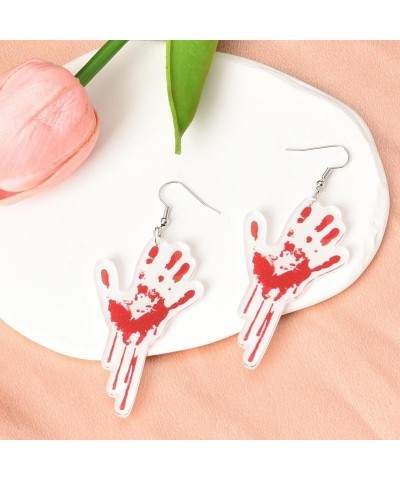 Blood Halloween Earrings for Women Girls Scary Halloween Party Decorations Supplies Halloween Themed Gifts for Friend Sister ...