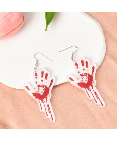 Blood Halloween Earrings for Women Girls Scary Halloween Party Decorations Supplies Halloween Themed Gifts for Friend Sister ...