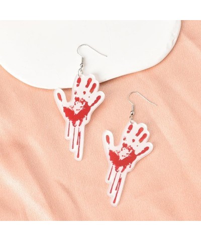 Blood Halloween Earrings for Women Girls Scary Halloween Party Decorations Supplies Halloween Themed Gifts for Friend Sister ...