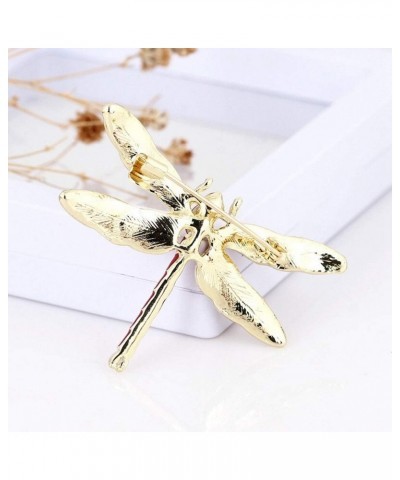 Lovely Blue Dragonfly Brooch Pin for Men Women Enamel Insect Pin Lapel Pin Large Safety Pin Blue $6.59 Brooches & Pins