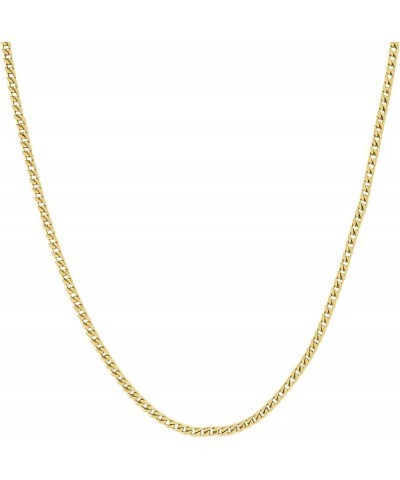 Shop Franco Chain Necklace - 3MM - 16/18/20/22/24/26 Inch Lengths - Gold/White Gold - Unisex 24 Inch 3MM Franco Gold $45.32 N...