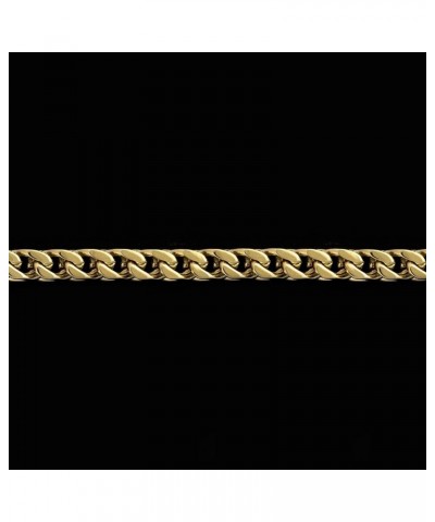 Shop Franco Chain Necklace - 3MM - 16/18/20/22/24/26 Inch Lengths - Gold/White Gold - Unisex 24 Inch 3MM Franco Gold $45.32 N...