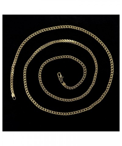 Shop Franco Chain Necklace - 3MM - 16/18/20/22/24/26 Inch Lengths - Gold/White Gold - Unisex 24 Inch 3MM Franco Gold $45.32 N...