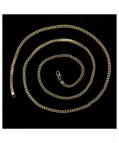 Shop Franco Chain Necklace - 3MM - 16/18/20/22/24/26 Inch Lengths - Gold/White Gold - Unisex 24 Inch 3MM Franco Gold $45.32 N...