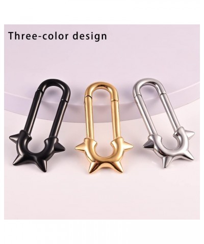 2PCS New Ear Gauges Cone Ear Weights Hangers for Stretched 316 Stainless Steel Ear Plugs Tunnels Hypoallergenic Earrings Expa...