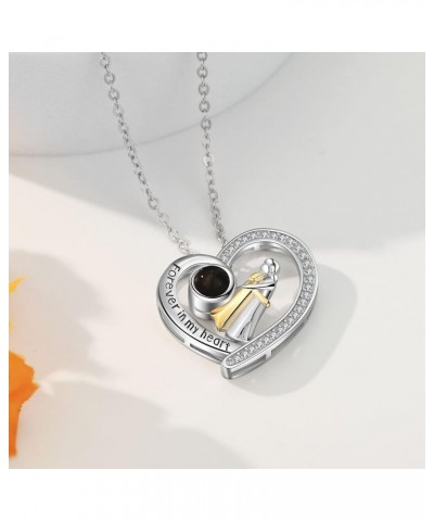 Personalized Heart Necklaces with Picture Inside for Women Custom Picture Necklaces Photo Inside Pendant Necklace for Her Pro...