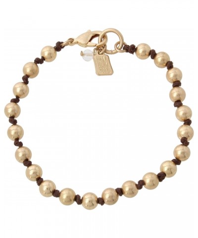 Beaded Woven Bracelet,Gold,One Size,354303GLD710 $14.73 Bracelets