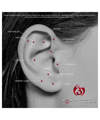 14g-16g Surgical Steel Tragus Earring, Helix Earring and Labret Piercing Stud with Ball Top 16G 8mm, 4mm Ball $8.84 Body Jewelry