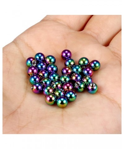 30Pcs 14G 16G Replacement Balls Externally Threaded Surgical Steel Balls Round Balls Tongue Nipple Belly button Lip Rings Pie...