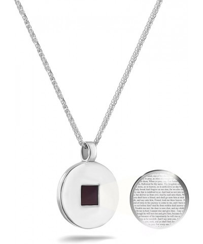 Christian Necklace with Smallest Nano Bible - on Stylish Round Pendant for Women with Entire KJV New Testament Holy Scripture...