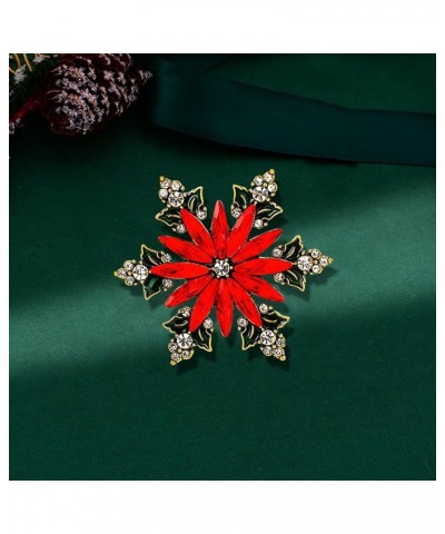 Christmas Brooch, Christmas Brooch Wreath Christmas Tree Snowman Decor Snowflake Decor Colorful Rhinestone Exquisite New Year...