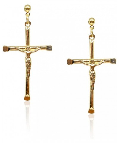 Stainless Steel Cross Dangle Earrings Hip hop Punk Cross Religious Earrings Piercing Stud for Men Women Girls Jewelry Gift go...