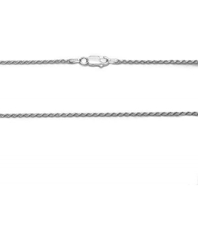 925 Sterling Silver 1.5MM Diamond Cut Rope Chain Necklace for Women & Girls Upgraded Lobster Claw Clasp Made in Italy 16 18 2...