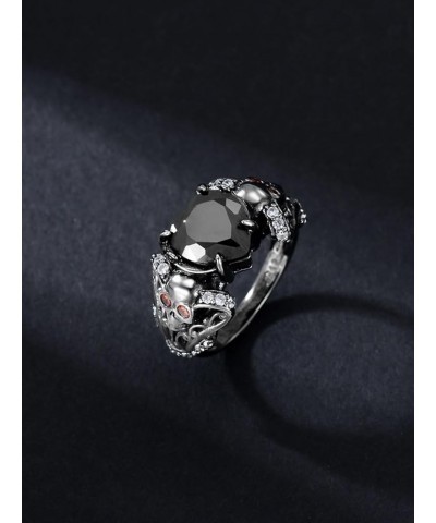 Halloween Rings Bat Ring Spider Rings Skull Rings Sterling Silver Gothic Rings for Women Men Halloween Simulation Animal Ring...