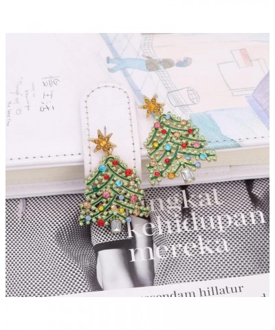 Christmas Sparkly Crystal Dangle Earrings Cute Christmas Tree Reindeer Earrings Colorful Xmas Festival Holiday Jewelry Gift A...