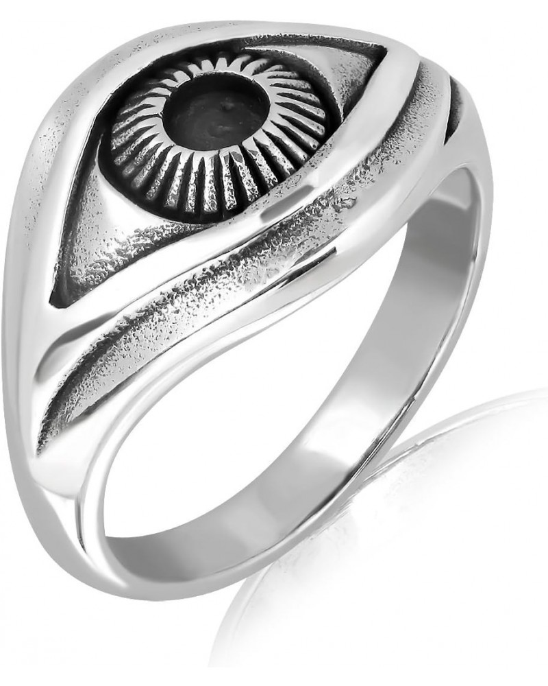 WithLoveSilver 925 Sterling Silver Ancient Egyptian Eye of Horus Symbol of Protection Ring $25.36 Rings