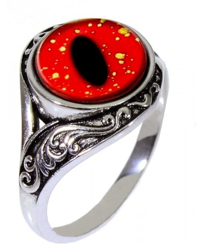 Jewelers Stunning Women's Glass Eye Ring - 26 Handcrafted Animal and Fantasy Eyes (Watch Videos of Each Ring) red dragon $19....