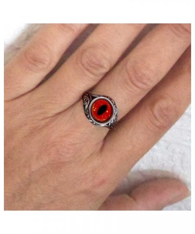 Jewelers Stunning Women's Glass Eye Ring - 26 Handcrafted Animal and Fantasy Eyes (Watch Videos of Each Ring) red dragon $19....