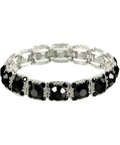 Crystal Stretch Bracelet Wedding Bracelet Black. $10.12 Bracelets